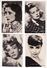 Lot De 66 Cartes Postales Anciennes   Artistes   Edith Piaf, Hallyday, Brel, Elvis, Delon, Belmondo  Etc... - Autres & Non Classés