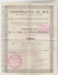 ACTION COOPERATIVE DE BLE AGRICULTEURS DE L'INDRE N°7627 + CARTE SYNDIQUE (vierge) - A - C