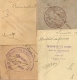 Rhone , Prisonniers De Guerre  Sur 4 Enveloppes. GIVORS, ST COLOMBE, GARE De LYON VAISE Et Les Vacques. - Collections