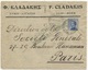 Greece 1919 Symi - Italian Occupation Of Dodecanese - Egeo - Business Cover Mailed To Société Générale Bank In Paris - Dodecanese