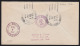 USA 1931 Fancy Cancel - Woodrow Wilson. 2 Strikes In Black On Registered Letter From Wilson, NE. - Altri & Non Classificati