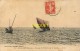 33 Arcachon, Barques De Pêcheurs Dans Le Bassin, Carte Colorisée Pas Courante, Affranchie 1911 - Arcachon