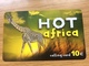 Hot Africa   10 &euro; - Giraffe   -  Fine Used Condition - GSM, Cartes Prepayées & Recharges