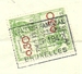 423+528 + Verso Fiscalezegel Op Recu Stempel BRUXELLES, Met Firmaperforatie (perfin) " A.F." L'AVENIR FAMILIAL - 1934-51