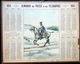 CALENDRIER ALMANACH DES POSTES PTT 1924 HUSSARD DE BERCHENY DEPARTEMENT DU CHER    POSTES ET TELECOMMUNICATION - Formato Grande : 1921-40