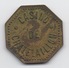 Ancien Jeton De Casino De Chatelaillon Octogonal En Laiton (30mm X 30mm) - Casino