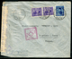 Egypte - Cover / Enveloppe De Alexandrie Pour La France En 1945 Avec Contrôle Postal , Affr. Plaisant  Ref F80 - Storia Postale