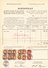 Schweiz Stehende 30Rp (2) 3Fr (10) Bienne 1.3.1898 Auf Postverwaltung-Bordereau - Briefe U. Dokumente