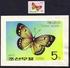 Korea Original Hand-painted Artwork - 1977 - KSC #1628 - Butterfly - See Both Scans - Butterflies