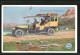 Lithographie Reisebus Auf Einer Bergstrasse, Reklame Continental-Pneumatic Reifen - Publicité