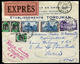 France / Algérie - Cover / Enveloppe En Exprès De Oran Pour Paris En 1959 , Affr.timbres De France Et Algérie   Ref F190 - Lettres & Documents