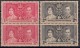 2v Pair, (Cond. Washed Gum) MNH, Somaliland Protectorate, British Colonies, 1937 Coronation - Somaliland (Protectoraat ...-1959)