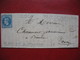 Lettre De La Mairie De St Paul Des Landes Cachet Facteur  Obl. GC 3197 Roquebrou Pour La Correze - 1849-1876: Période Classique