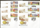 2016 7 FDC's Canc Moscow Russia Russland Russie Rusia  FIFA World Cup-2018 Football Legends-3 Mi 2395-2401 - FDC