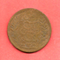 10 Centimes , TUNISIE , Bronze , AH 1309 , 1892 A , N° KM # 222 - Tunisie