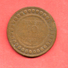 10 Centimes , TUNISIE , Bronze , AH 1309 , 1892 A , N° KM # 222 - Tunisie