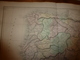 1861 Carte Géographique Physique Et Politique ESPAGNE Et îles Baléares; PORTUGAL;par Drioux Et Leroy; Gravure De Jenotte - Geographical Maps