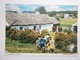 Postcard A Farm House In Ireland With Children & Donkey By John Hinde My Ref B2386 - Other & Unclassified