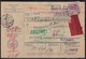DR Paketkarte Eilbote Mif Minr.92, 95, 2x 96 Cöln 22.5.15 Gelaufen In Die Schweiz - Briefe U. Dokumente