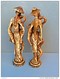 BELLES ET GRANDES STATUETTES COUPLE CHINOIS,art Asiatique, 50E15 - Art Asiatique