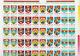 Delcampe - 1977 - EMBLEMELE JUDETELOR Mi No 3442/3466  FULL - Full Sheets & Multiples