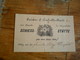 Membership Card 1889 Schiesss Statte - Archery