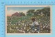 Cotton Field  - Before Harvesting  - Linnen Postcard Lin -  Vintage Ancienne - 2 Scans - Cultures