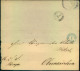1856, Faltbriefhülle Mit Blauem K2 OLDENDORF Nach Obernkirchen, Rückseitig BÜCKEBURG-BAHNHOF - Cartas & Documentos