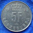 LUXEMBOURG - 5 Francs 1990 KM# 65 Jean (1964-2001) - Edelweiss Coins - Lussemburgo