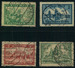 1924, Markwerte Bauwerke,gestempelt - Michel 364/367 , 35,- - Used Stamps