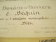 Diplôme D'Honneur/ Sous-secrétariat D'Etat De L'Education Physique/ Estafette Motocycliste/BEQUIN///1934   DIP127 - Diploma's En Schoolrapporten