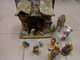 Delcampe - Creche En Carton + Personnage En Terre - Religion & Esotericism