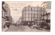 93 Pantin Rue De Paris Cpa Animée Commerce Banque Credit Lyonnais Tram Tramway Attelage Cachet Pantin 1905 - Pantin