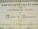 Diplôme De Pharmacien/R F/Université De France/Ministre De L'Instruction Publique Et Des Cultes/ LOCK/1850        DIP160 - Diplomi E Pagelle