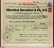 India 1950's Chinubhai Naranbhai & Co. Share Certificate With Revenue Stamp # FA-21 - Industry