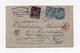 !!! ENTIER POSTAL 15C SAGE + CMPLTS AU TYPE SAGE RECOMMANDE DE 1887 - Kartenbriefe