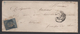 CERES N 4 Sur Lettre, Grille ,  Voir Scan Recto Verso, Cachet Cire Rouge - 1849-1850 Cérès