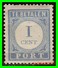 Netherlands Año 1881-1887 1 Cts.  TE BETALEN PORT - Postage Due