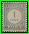 Netherlands Año 1881-1887 1 Cts. - Strafportzegels