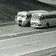 Allemagne Construction De L'autoroute Leipzig Dresde Autobus Ancienne Photo 1971 - Places