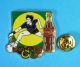 1 PIN'S  //   ** COCA COLA ** JO ** TENNIS ** . (Worldwide Olympic Sponsors &reg; C.O.A. A.O.C. Artiss-Regina) - Coca-Cola