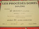 Diplôme/Les Procédés DOREL/ BODIER/ Margeur-Offset/30 Ans/Paris /1965         DIP178 - Diploma & School Reports