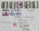 CHILE &rarr; Registered Business Letter San José De La Mariquina To Switzerland   &#x25BA;Airmail Stamps 1955&#x25C4; - Chili