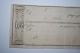 Ancienne Lettre De Change Vierge 1822 époque Restauration 1822 - Wechsel