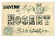 CPA  Fantaisie 52 NOGENT En BASSIGNY Souvenir De Nogent Vues Dans Les Lettres Blason Fleurs  1906 - Nogent-en-Bassigny