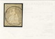 Svizzera 1854-62 Unificato N. 31, SBK N. 27C, F. 1 Grigio-violetto Usato ( Chaux De Fonds) Cat. &euro; 1300 ATTEST-PERIZ - Gebraucht