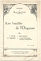 D 197  Partitions Les Feuilles De L'Organiste Janvier 1924 - Keyboard Instruments