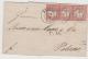 BRS337 /  DEUTSCHES  REICH -  Gr. Brustschild, 3er Streifen Nach  Palermo,  Sizilien 1873 - Briefe U. Dokumente