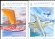 Delcampe - ALDERNEY UK COMPLETE SET PHQ / POST CARDS NAVAL AVIATION 1st DAY CANCELLATION STAMPS * U BOAT AIRPLANES HELICOPTER 2009 - Alderney