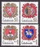 CZECHOSLOVAKIA 1984, Complete Set, MNH. Michel 2754-2757. CITIES - COAT OF ARMS. Good Condition, See The Scans - Briefmarken